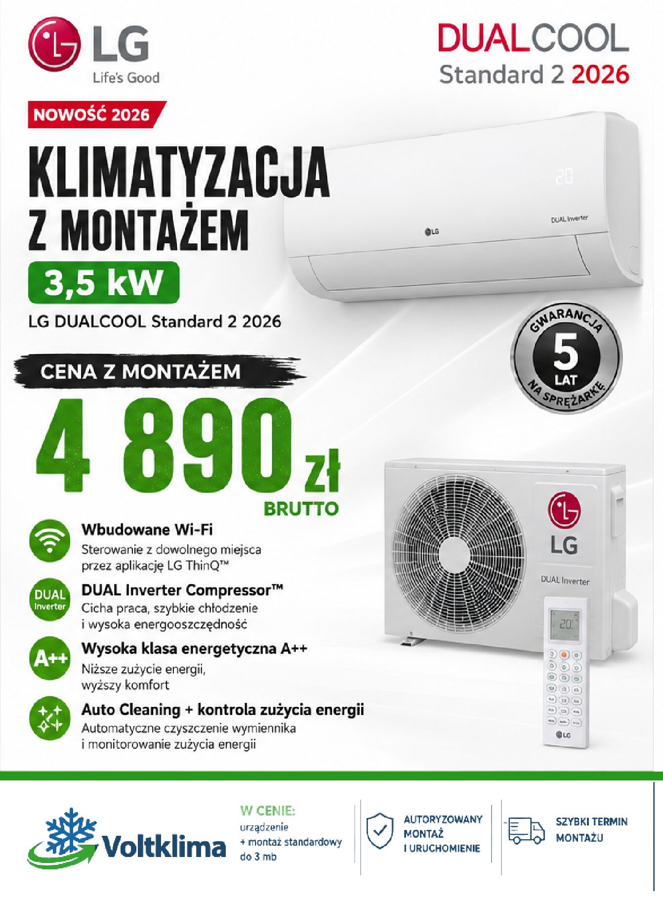 LG DualCool 3,5kW